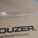 Houzer Elite Stainless Steel Kitchen Sink: 31 Inch Undermount 80/20 Small Left Double Bowl Sink with Strainer, Durable & Versatile, Essential for Home & Apartment: HD-3118-1, 31-1/2" x 17-15/16" x 8"