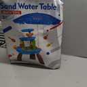 Kids Sand Water Table for Toddlers with Umbrella/Water Pumb, 3-Tier Outdoor Water Sand Play Table Beach Toys, Summer Splash Activity Sensory Table Party Birthday Gift for Kids 3 4 5 6 7 8