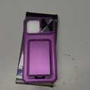 SSLOTSCASE for iPhone 17 Pro Case with Card Holder & Sliding Camera Lens Cover & Hidden Kickstand & Camera Stand & Wallet, Silicone Edge Durable Protective Case Cover for iPhone 17 Pro 5G, Dark Purple