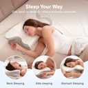 Alcedo Cervical Pillow for Cozy Sleep and Neck Pain Relief, Odorless Ergonomic Memory Foam Pillow, Orthopedic Bed Pillow for Side, Back & Stomach Sleepers