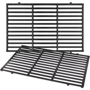 7524 Grill Grates Replacement for Weber Genesis 300 series, Genesis E310 E320 E330 S310 S320 S330 Gas Grill, 19.5" x 12.9" Porcelain-Enameled Cast-Iron Cooking Grates for Weber Parts 7524 & 7528, 2-Pack