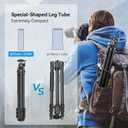 SmallRig AP-10 Carbon Fiber Tripod, 52.4" Lightweight Compact Camera Tripod with Detachable Monopod, 360 Ball Head with Payload 5 kg/11 lb, Quick Release Plate for Canon for Sony, DSLR Camera, Phone