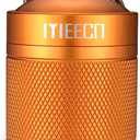 Keychain Pill Holder, Box, Aluminum, Waterproof Container, Pill Organizer for Outdoor Travel Camping, Size: 1.6 x 1.6 x 2 in (Orange)