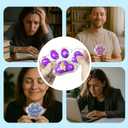 2PCS 4 " Large Cat Paw Taba Squishy Toy,Cat Paw Fidget Toy for Stress Relief, Fluffy Cat paw Sensory Fidget Toy, Handmade Taba Soft Big Cat Paw Silicone Squeeze Toy(Blue+Purple)