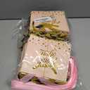 EQOREIIN Small Thank You Gift Bags 50pcs 5.5x2.5x4.7 Inches Small Gift Bags with Handles Bow Ribbon Pink Paper Bags for Party Favor, Mother's DayValentine's Day, Wedding, Baby Shower (Pink)
