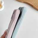 Caseative for iPhone 16 Pro Max Case,Water Ripple Pattern Wave Phone Case (Wine Red)