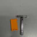 Van Der Hagen Mens Traditional Safety Razor Kit (includes 5 blades) for a close shave in Chrome