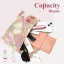 XquiziFit Floral Beaded Clutch Embroidery Sequin Beaded Purse Small Evening Clutch Purses for Women Light Pink Clutch
