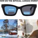 Reading Glasses for Women Oprah Style Oversized Square Spring Hinge Blue Light Blocking Glasses (Black/Blackpink/Pink Tortoiseshell)