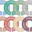 2 x Baby Closet Dividers - Set of 8 Round Double-Sided Clothes Dividers from Newborn to Toddler, Gender-Neutral Baby Clothes Organizer