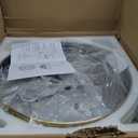 42" Crystal Ceiling Fan with Lights, Remote, Retractable Blades, Gold