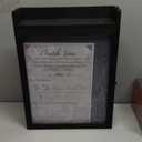 11x16 Shadow Box Frame with Light, Memorial Display Case with Shelves and Top Platform, Large Deep Shadow Box for Pet Memorial and Dog Keepsakes, Hanging Rope and Wall-Mountable, Black