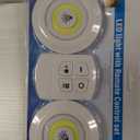 Fixwal 7 Tier Wall Mounted Shelf Unit White Floating Shelves with LED Lights Lack Wall Shelf for Home Decor Organizer Display