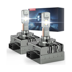 D1S Bulb, 46000LM, 800% Brightness, 6000K White, 10x Cooling, Fast Plug, Fog Light, Xenon HID Replacment, Compatible 99.99%, 2-Pack