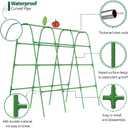 63" Tall Cucumber Trellis for Raised Garden Bed U-Frame Arch Tunnel Trellis Metal Tomato Cage Plant Support Stand for Peas,Bean,Grapes,Flowers,Vines Climbing Plants Outdoor