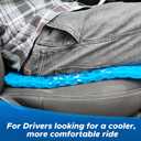 EcoNour Gel Seat Cushion for Long Sitting  Blue | Double-Layer Honeycomb Gel Cushion for Office Chair, Car & Wheelchair | Pain Relief for Tailbone, Sciatica & Back Support