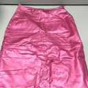 Long Skirts for Women Trendy High Waisted A Line Business Casual Leather Maxi Skirt with Slit Dressy Medium
