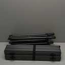 Camping Table Folding Portable Camp Aluminum Fold Up Lightweight Roll Up Table Adjustable Height with Carry Bag Indoor Outdoor for Camping, Picnic, Backyard, BBQ, Patio, Black (36.8"L x 21.9"W x (21.5-29.5)"H)