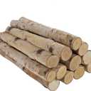 12 Pcs 16" Large White Birch Logs for Faux Fireplace Filler, Decorative Firewood for DIY Crafts, Wood Branches for Outdoor Indoor Electric Mock Fireplace, Firebowl, Fire Pits