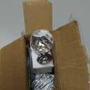 Alzassbg 6 Pack Clear Crystal with Chrome Plated Drawer Knobs, 1-1/5 Inch(30mm) Cabinet Knobs Round Diamond Crystal Knobs for Drawers AL1002CP