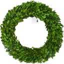 Boxwood Wreath 24 inch XX-Large, Preserved Natural Boxwood Designed for Christmas Wedding Home Decoration, Farmhouse Style Realistic Full Green Real Decoration, Indoor Home Office Shop Hotel Decor