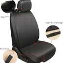 Auto Newer 2PCS Luxury Breathable Car Seat Cover,Front Car Seat Protector, Fit Four Seasons of Universal Automotive Vehicle Cushion Cover, Compatible with 90% Cars,SUV,Trucks (Black,Front Seats)