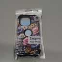 TEECOVER for iPhone 16 Pro Case, Heavy-Duty Shockproof Full Protection Hard Plastic Bumper + Soft Silicone Rubber Protective Case for iPhone 16 Pro - 6.3-Inch, Pink/Blue Flowers