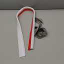 Door Draft Stopper with Brush Reduce Noise, 39" Rubber Door Sweep Breeze Blocker, Adjustable Under Door Draft Stoppers, Soundproofing for Doors, Door Seal - White