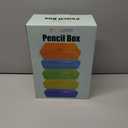 Youngever 5 Pack Plastic Pencil Box, Pencil Case Box, Translucent Pencil Boxes, School Supply Box