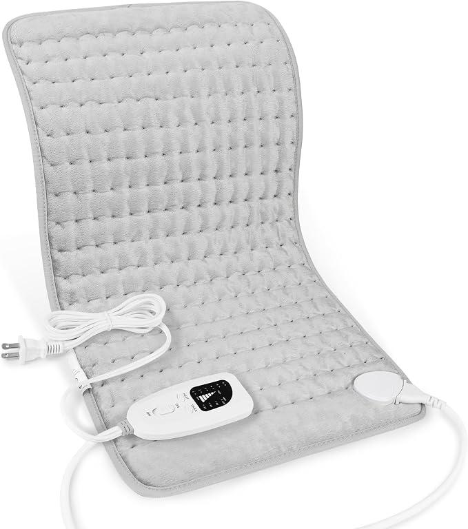 Heating Pad,Heated Blanket,Heating Pad for Back Neck,Grey,24x12 Inch
Electric Heating Pad,Dry/Moist Heat Heating Pads,Heating Pads for Shoulder,Abdomen,Heat Pad for Women Men,Birthday Gift