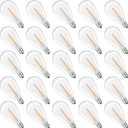 S14 Replacement LED Light Bulbs, Shatterproof & Waterproof 0.6W S14 LED Bulbs, Outdoor String Lights, E12 Base Patio Edison LED Light Bulbs, Warm White 2200K Plastic 40LM Non-Dimmable 25 Pack