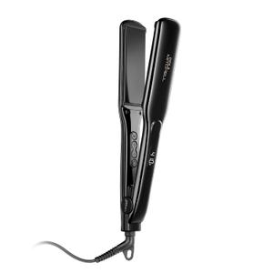 Paul Mitchell Smooth+ Ceramic Flat Iron, Adjustable Heat Settings, for Smoothing + Straightening (1.5" CeraShine ceramic plates, Black)