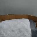 Sunheir Orthopedic Dog Bed for Large Dogs - Big Waterproof Dog Crate Bed with Removable Washable Cover, Egg Crate Foam Support, Anti-Slip Bottom, Deluxe Plush Pet Bed Mat (Grey)