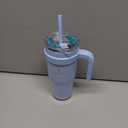 Reduce 24 oz Tumbler with Handle and Straw - Stainless Steel with Sip-It-Your-Way Lid - Keeps Drinks Cold up to 24 Hours - Sweat Proof, Dishwasher Safe, BPA Free - Glacier, Opaque Gloss