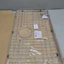 Sink Grid 26" X 14 1/16", Kitchen Sink Grid, Sink Protectors for Kitchen Sinks, Stainless Steel Material, Sink Bottom Grid with Rear Drain for Single Bowl (26" X 14 1/16")