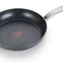 T-fal HeatMaster Nonstick Fry Pan 10 Inch Induction Oven Broiler Safe 500F Cookware, Pots and Pans, Dishwasher Safe Black and Blue