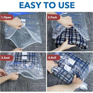 Meiqihome Vacuum Storage Bags Jumbo Size 7 Packs
