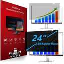 24 Inch Computer Privacy Screen for 16:9 Aspect Ratio Widescreen Monitor, Eye Protection Anti Glare Blue Light Computer Monitor Privacy Filter, Removable Anti-Scratch 24in Protector Film