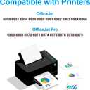 3 x 902XL Ink Cartridge Combo Pack for HP 6958 6970 Printer Compatible for HP 902 HP902 XL HP902XL to OfficeJet 6978 6968 6960 6975 6956 6961 6963 6964 6962 6950 6954 6951 Black Cyan Magenta Yellow