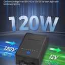 120W Low Voltage Landscape Transformer, Weatherproof Outdoor Low Voltage Transformer, 120V AC to 12V DC, Landscape Lighting Transformer with Timer and Photocell Sensor, ETL Listed A03LT06