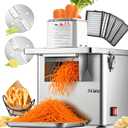 NEWTRY Commercial 4 in 1 Vegetable Processor, 250W Electric Fruit Dicer