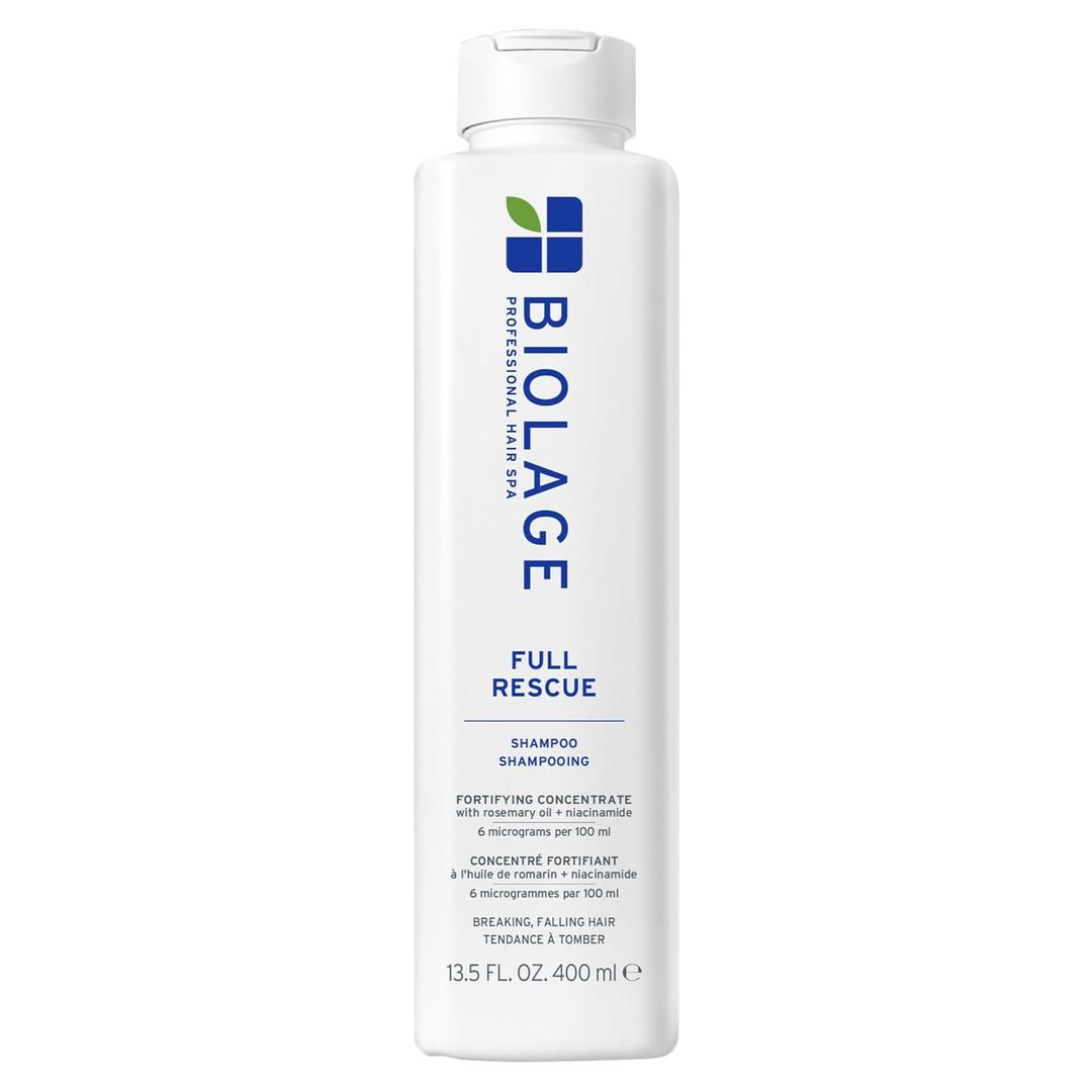 Biolage Full Rescue Shampoo  Fortifies & Strengthens for Stronger Hair, Longer Lengths in 4 weeks*, Instantly FullerLooking Hair, Rosemary Oil & Niacinamide, Vegan & CrueltyFree, 13.5 FL Oz