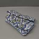 SheetKart Block Print Pillow Cover - Cotton Throw Pillow Covers for Boho Decorative Couch, Living Room, Bohemian Theme Gifts, Floral Blue - 18 x 18 Inches - Set of 2