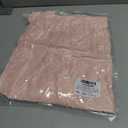 SOFIA'S CHOICE Women's Lace 3/4 Sleeve Shirts Crochet Eyelet Crew Neck Dressy Blouse Sheer Top (Pink, XL)