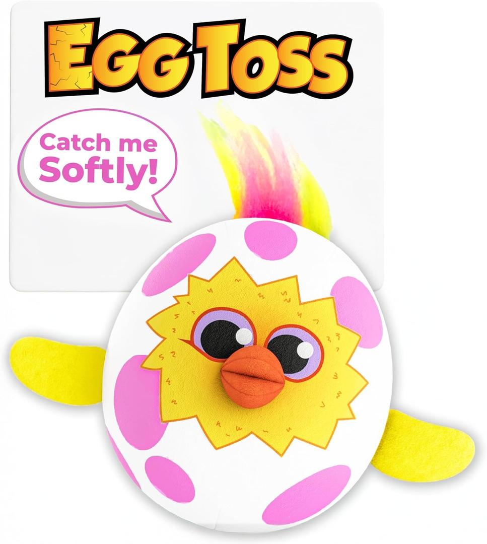 Move2Play, Egg Toss, Hilariously Wild and Fun Active Play Game | Easter Basket Stuffer | Easter Gift for Kids & Toddlers | Boys & Girls Ages 3, 4-8+ | Indoor/Outdoor Toy