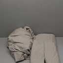 Bedding Set 2 Pillowcases + Fitted Sheet + Flat Sheet King Size Beige