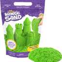 Kinetic Sand, 2.5lbs Green Play Sand, Moldable Sensory Toys for Kids, Resealable Bag (Packaging May Vary), for Ages 3 and up
