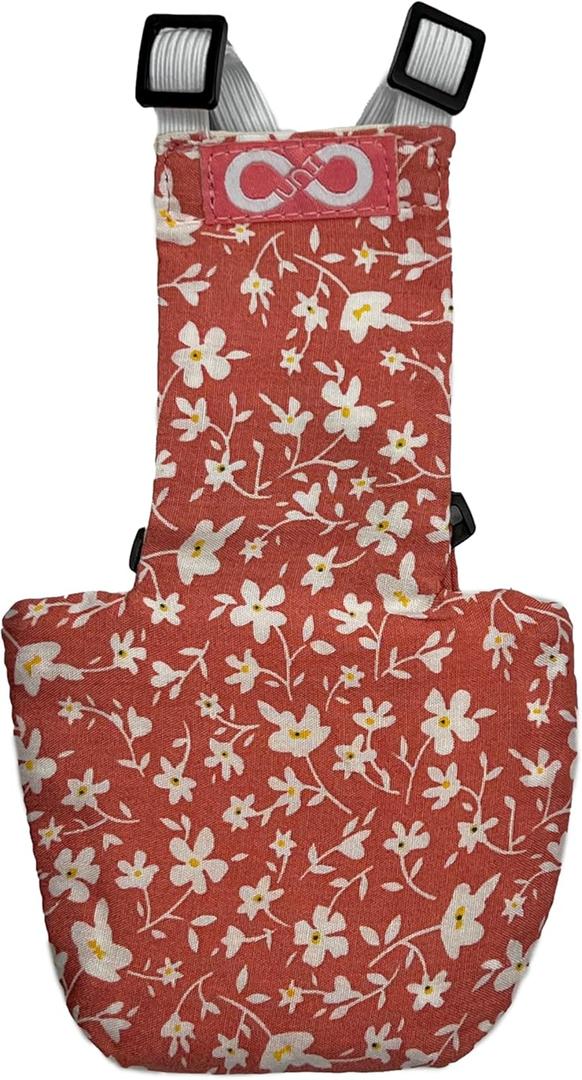 Chicken Diapers for Hens, Rooster - Disposable Lining, Reusable, Adjustable, Size That FITS, XS Small by Uni Infinity (Pink Floral, Chicken Small, 1.0, Count)