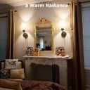 SMARYONG Battery Operated Wall Sconces Set of Two, Rechargeable Wall Sconce with 5200mAh Dimmable Bulbs and Remote, Battery Powered Wireless Wall Lamp for Bedroom Living Room Bathroom Home Decor