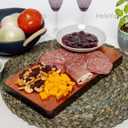 Wooden Egg Holder Countertop, and Deviled Tray - Tabletop Display Refrigerator Storage, Countertop for Fresh Eggs -18 Rack, Blue